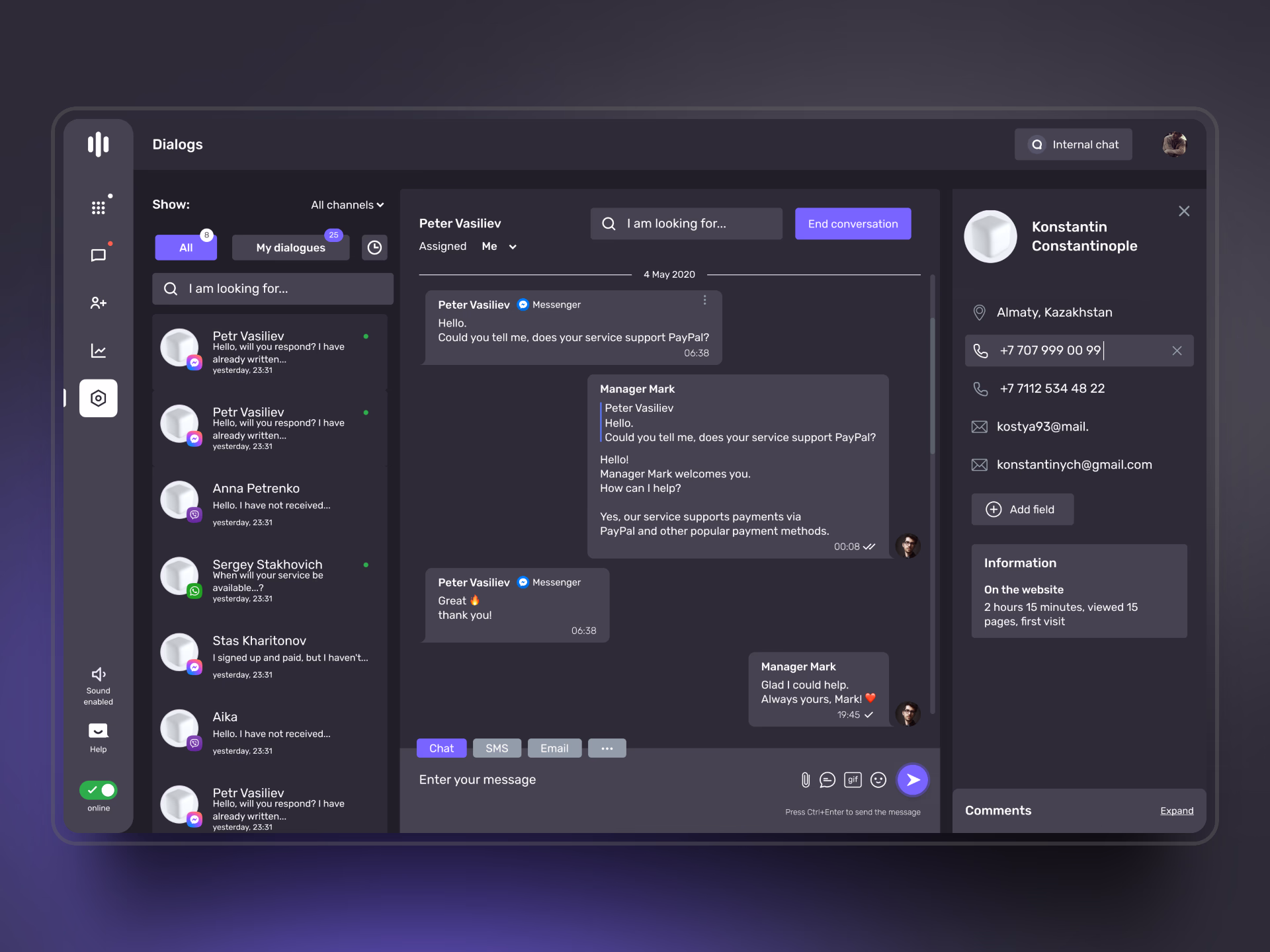 3beep dialogs