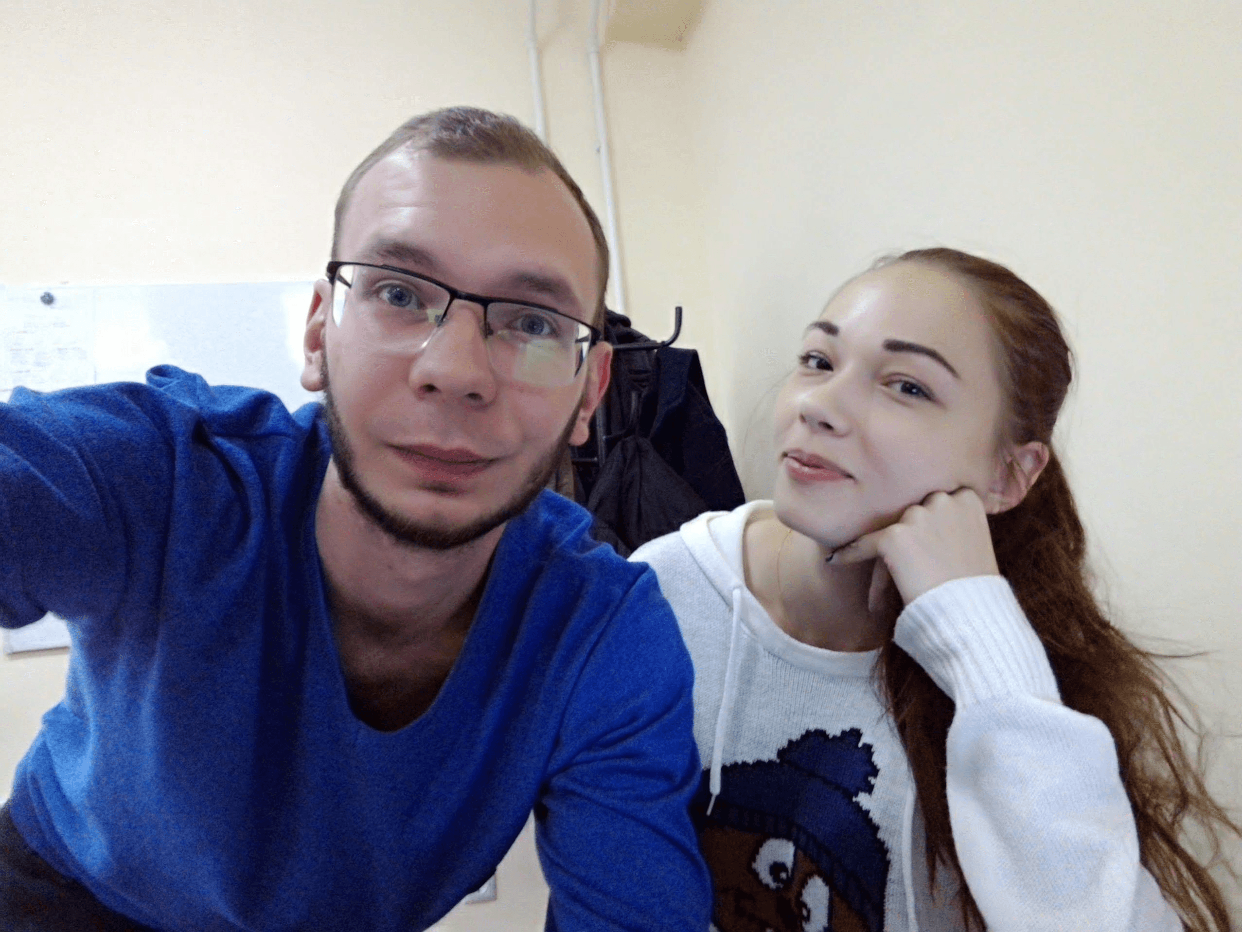 Us at the office