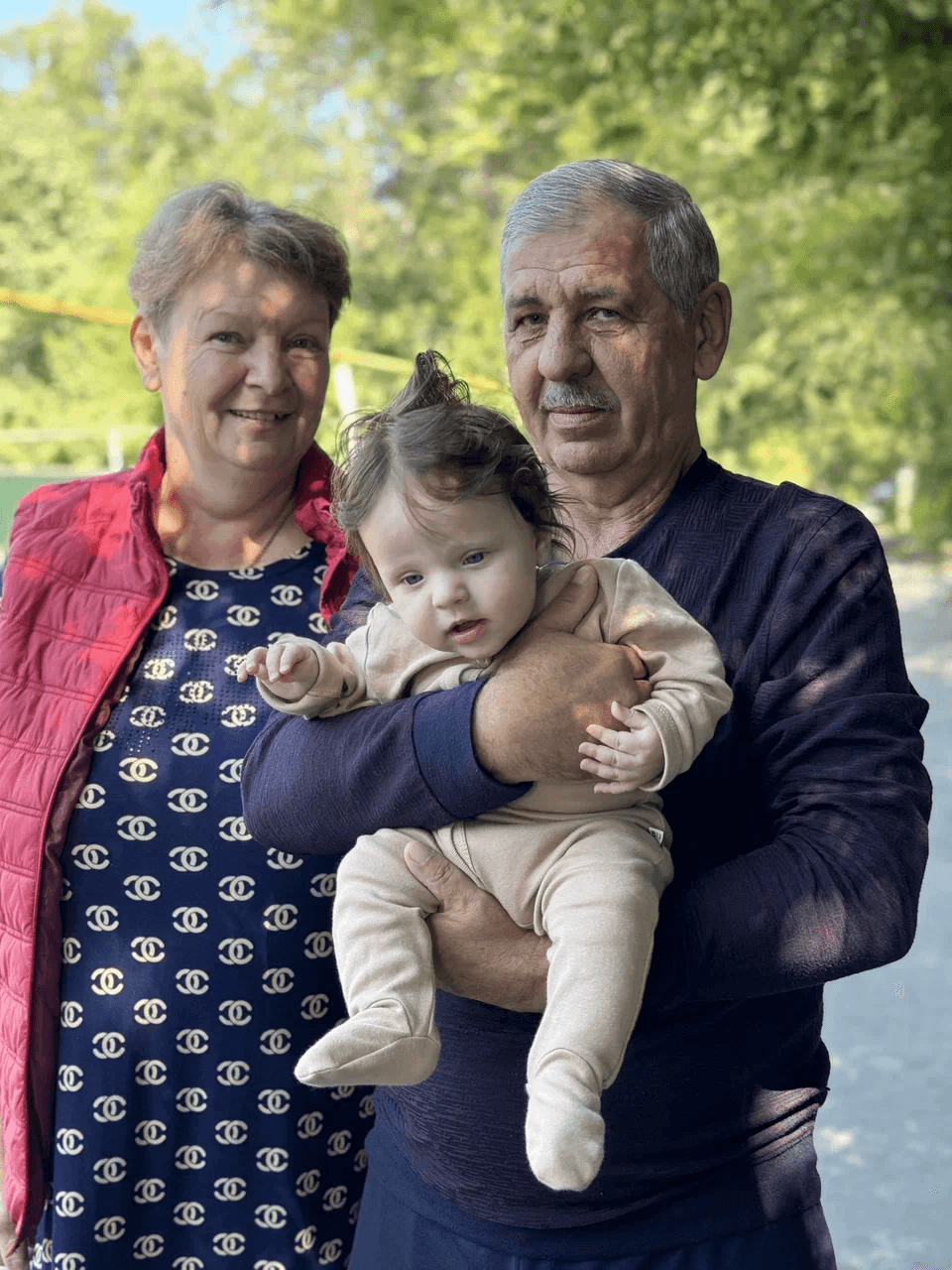 Grandparents with baby