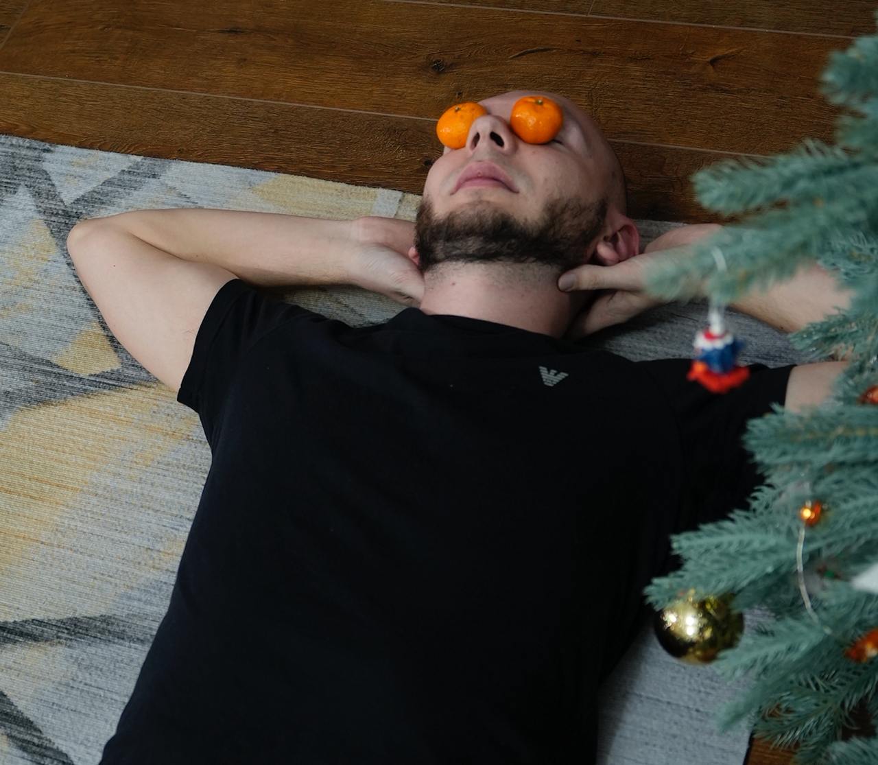 Tangerines on eyes